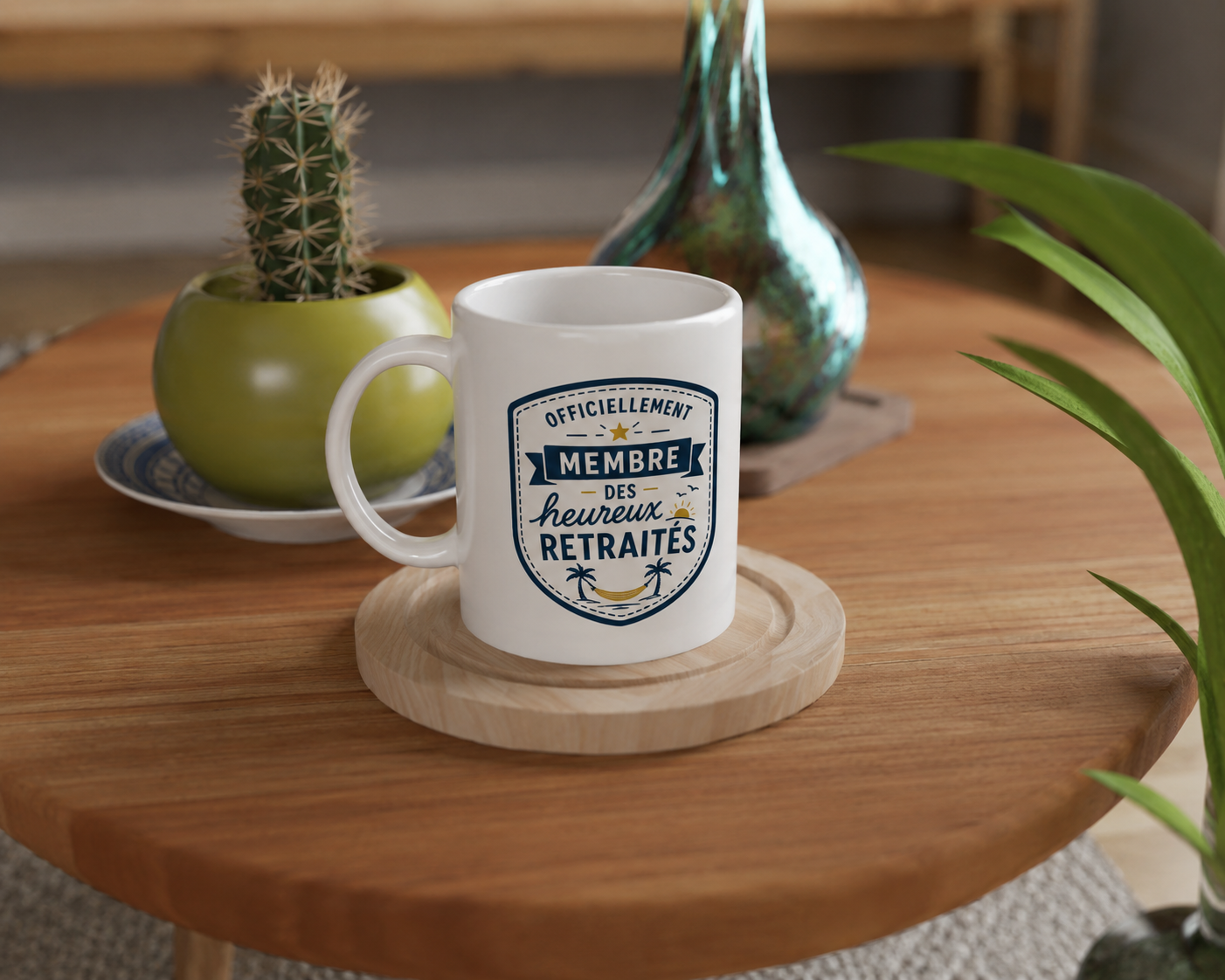Mug "Officiellement membre des heureux retraités"