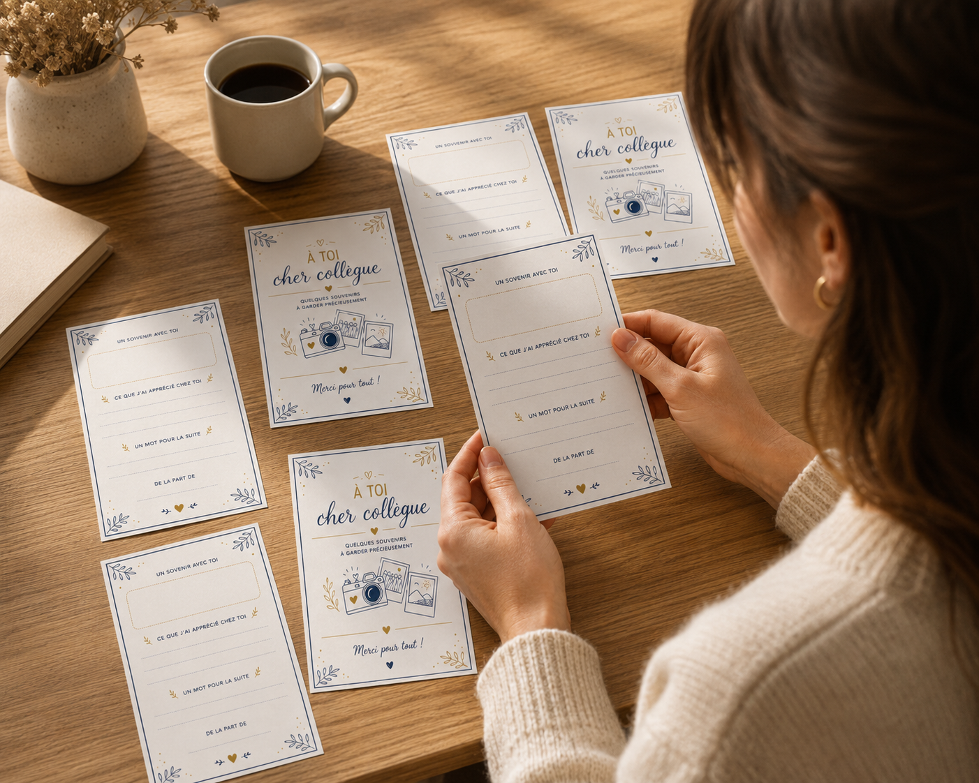 Lot de 10 Cartes Souvenirs