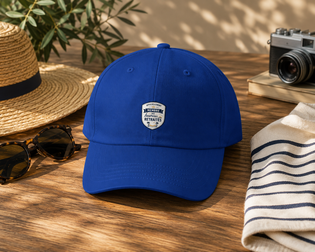 Casquette "Officiellement membre des heureux retraités"